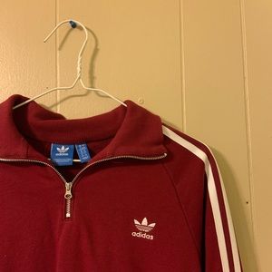 Adidas Red Quarter Zip